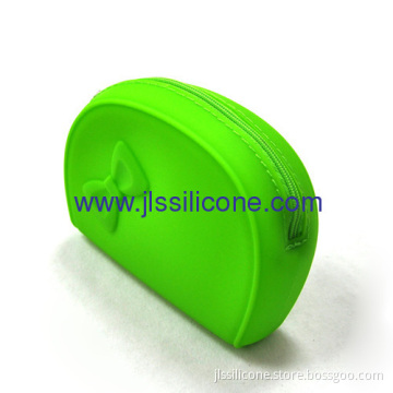 Bow Tie Silicone Cosmetic Bag And Wallet Case 